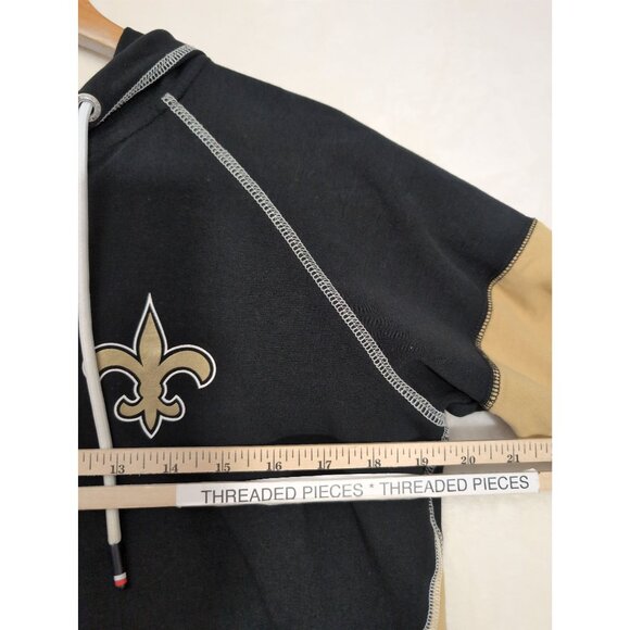 New Orleans Saints Tommy Hilfiger Hoodie Sweatshirt Womens S Black Gold Full Zip - Picture 12 of 13